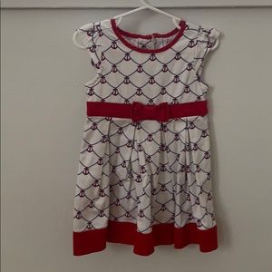 Toddler dress with anchors